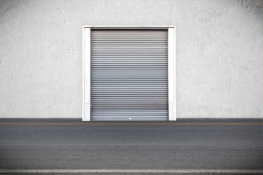 Silindir depo fabrika binaları panjurlar