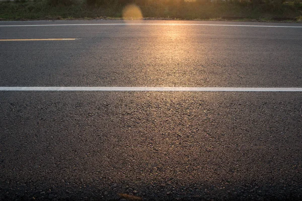 Textura Fondo Asfalto Con Grano Fino Con Carretera — Foto de Stock