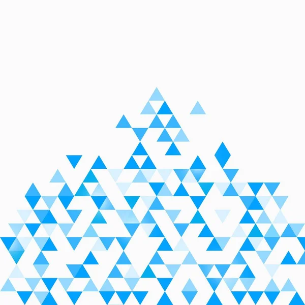 Fondo Azul Triángulo Abstracto Ilustración Vectorial — Vector de stock