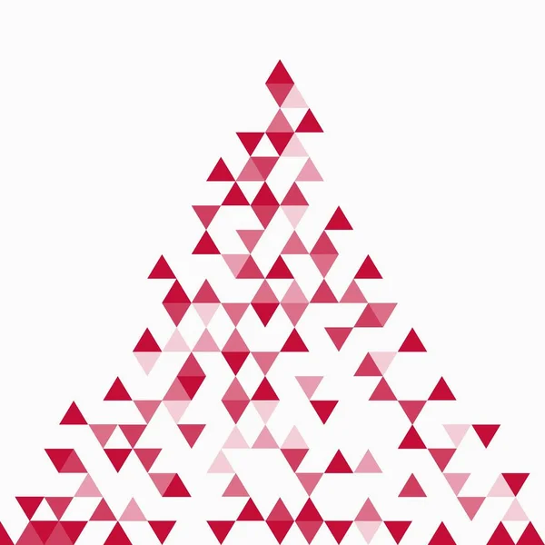 抽象的な三角形赤背景 ベクトル図 — ストックベクタ