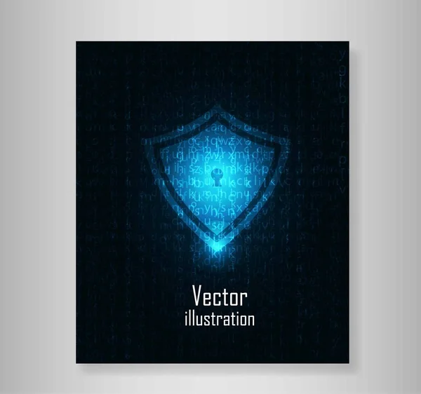 Abstrakte Blaue Technologie Kommuniziert Hintergrund Vektorillustration — Stockvektor