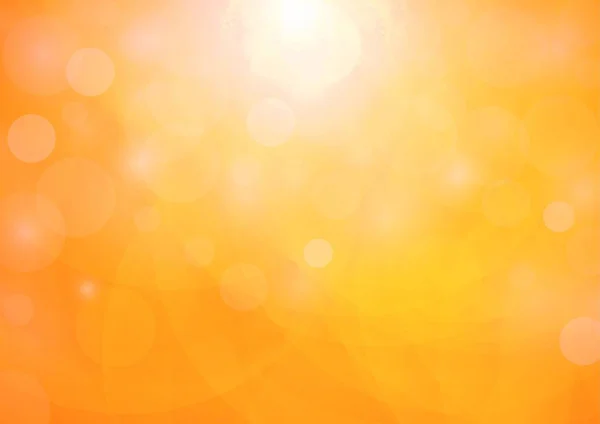 Astratto Bokeh Sfondo Colore Arancione Illustrazione Vettoriale — Vettoriale Stock