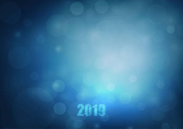 2019年圣诞节蓝色背景资料 矢量说明 — 图库矢量图片