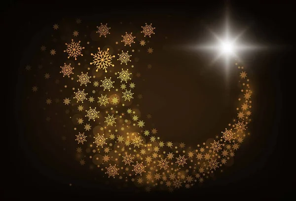 Gott nytt år guld färg bakgrunden. vektorillustration — Stock vektor