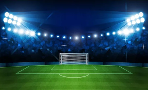 Estadio brillante arena luces diseño vectorial. Iluminación vectorial — Archivo Imágenes Vectoriales