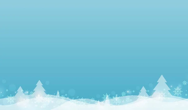 Tarjeta de Navidad con fondo de color azul. ilustración vectorial — Vector de stock