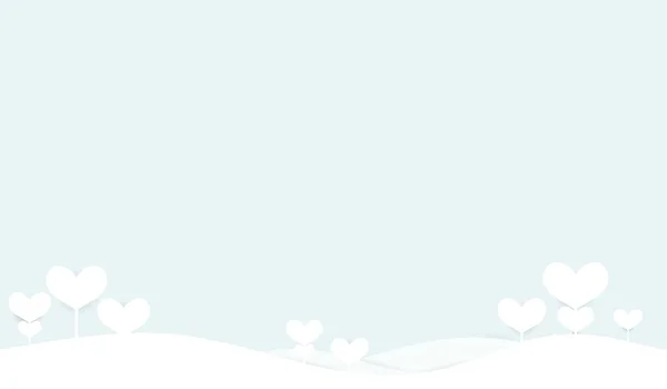 Valentijn en hartboom van achtergrond. vectorillustratie — Stockvector