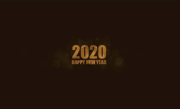 Frohes Neues Jahr 2020 Weihnachtskarte Mit Silhouette Magic Deer — Stockfoto