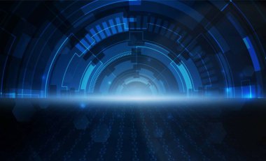 Soyut Aydınlatma teknolojisi arka planı Hitech iletişim konsepti yenilik arka planı