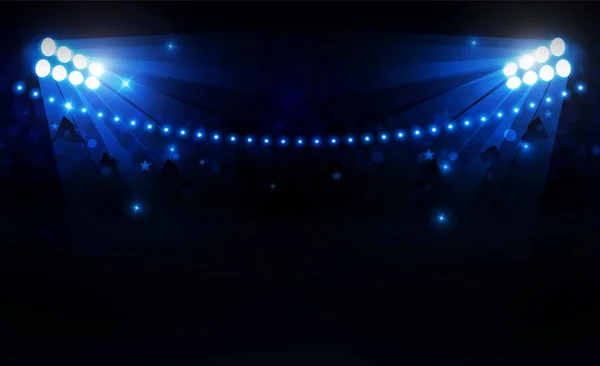 Campo Fútbol Arena Con Luces Estadio Brillante Diseño — Foto de Stock