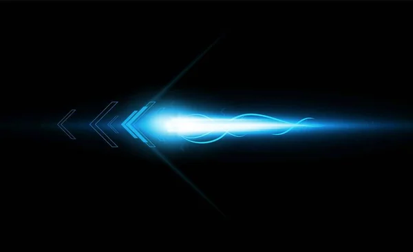 Abstract Arrow Licht Uit Technologie Achtergrond Hitech Communicatie Concept Innovatie — Stockfoto