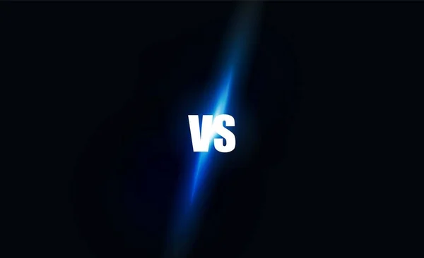 Icon red blue neon versus logo vs letters for sports and fight competition. Battle and match, game concept competitive.