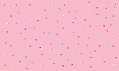 Desen Hipster Soyut ve Biçim Geometrik Çizgi Şekilleri Moda biçimi Pembe arka plan afiş tasarımı.