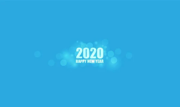 点亮2020年圣诞和新年快乐 — 图库矢量图片