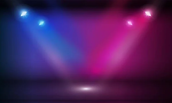 Işıklı sahne podyumu, Açık pembe arkaplan vektör tasarımlı ödül töreni sahnesi.