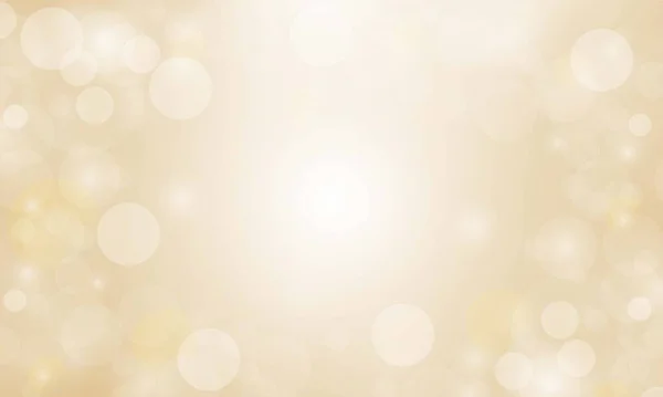 Abstraktes Licht Goldener Bokeh Hintergrund Weihnachtsbeleuchtung Vektordesign — Stockvektor