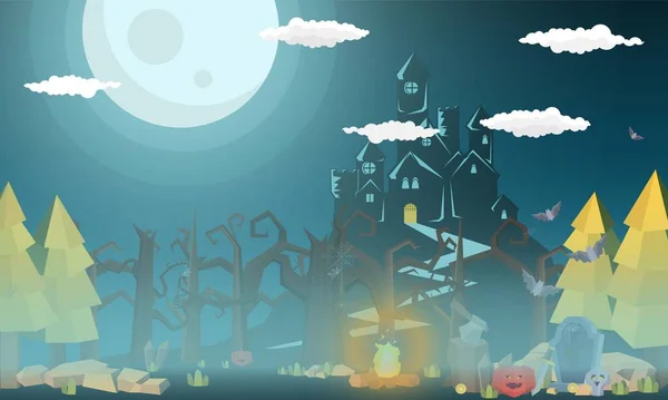 Death Grave Кладовищі Rest Peace Halloween Party Mobile Game Game — стоковий вектор