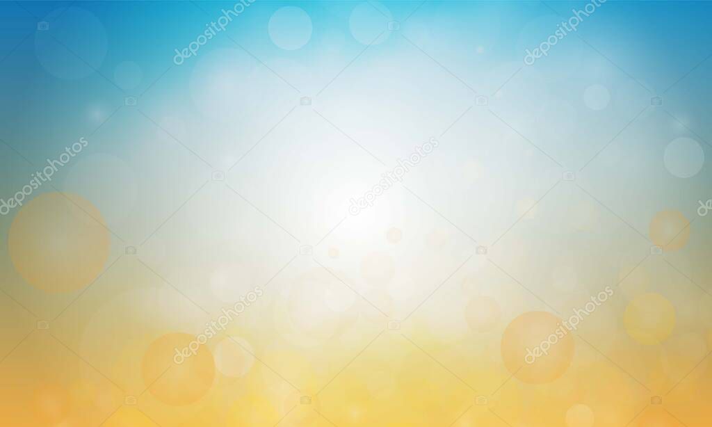 Light sun colorful bokeh background vector design.