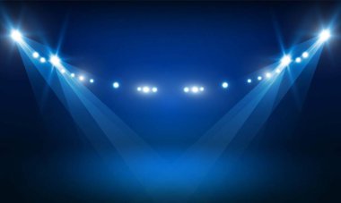 Parlak stadyum ışık vektör tasarımı
