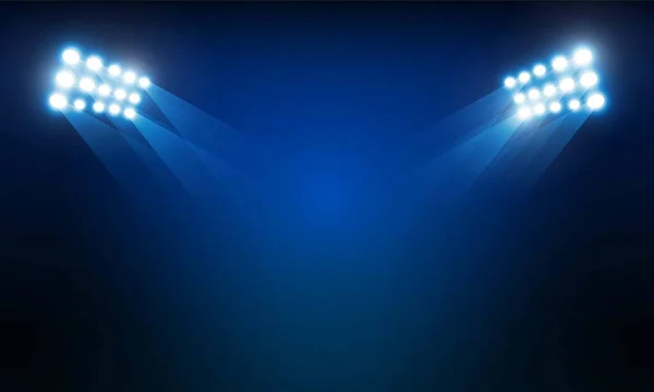 Estadio Brillante Arena Luces Vector Diseño — Vector de stock