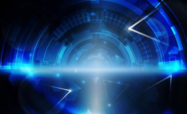 Soyut Aydınlatma teknolojisi arka plan Hitech iletişim konsepti yenilik arka plan tasarımı