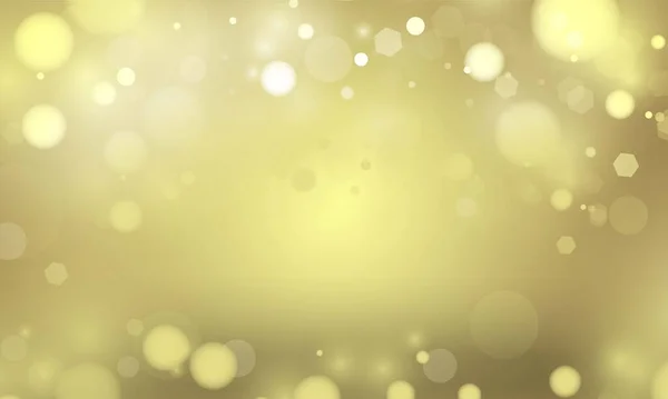 Абстрактный Bokeh Светло Золотой Цвет Фоне Свадебного Векторного Магии Праздник — стоковый вектор
