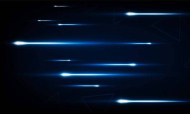 Soyut teknoloji vektör arkaplanı. Arrow Light ile karanlık arkaplan. Arka plan Hitech iletişimi.