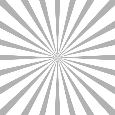 Beyaz ve siyah ışın patlama tarzı arkaplan vektör tasarımı