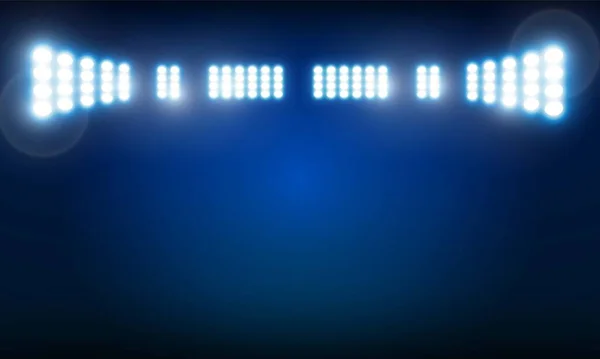 明亮的体育场灯光矢量设计 — 图库矢量图片