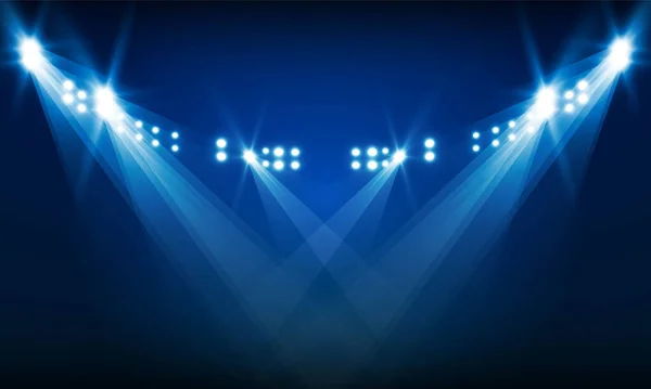 Parlak Arena Işıkları Vektör Tasarımı — Stok Vektör