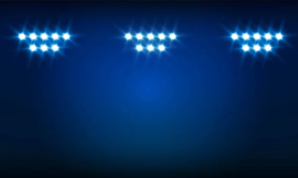 Estadio Brillante Arena Luces Vector Diseño — Vector de stock