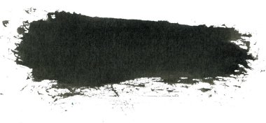 izole edilmiş mürekkep fırçası sanatsal tasarım ögesi, kaba leke ve leke