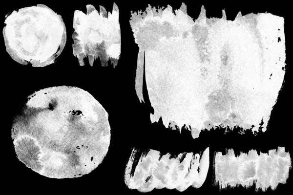 Forma Geométrica Tinta Húmeda Pincelar Pinceladas Cepillos Textura Líneas Cepillos —  Fotos de Stock