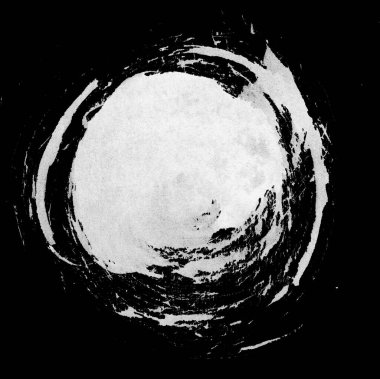 Mürekkep geometrik şekli. Fırça darbeleri. Doku fırçaları ve modern grunge fırça çizgileri. Çerçeve tasarımı için mürekkep fırçası sanatsal tasarım öğesi. İzole öge.