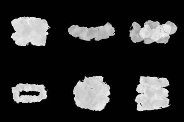 Islak mürekkep geometrik şekli. Fırça darbeleri. Doku fırçaları ve modern grunge hatları. Çerçeve tasarımı için sanatsal tasarım unsurları mürekkep fırçaları