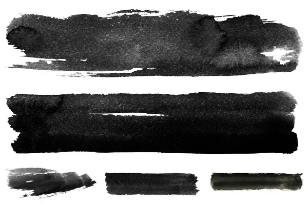 Wet Ink Geometric Shape Brush Paint Strokes Texture Brushes Modern — Stock Photo, Image