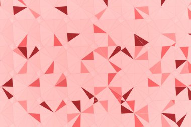 Geometrik şekilli pembe soyut arkaplan, üçgenler