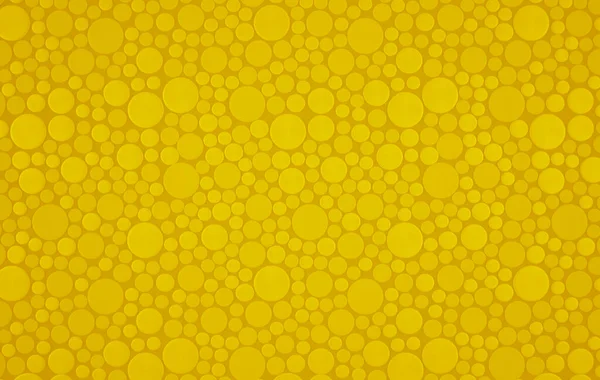 抽象的な黄色の円の背景とコピースペースのテクスチャ — ストック写真