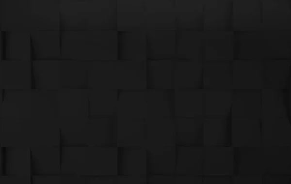 抽象的な黒い立方体の背景コピースペースのテクスチャ — ストック写真