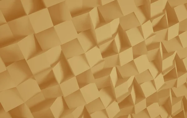 茶色の抽象的な立方体の背景コピースペースのテクスチャ — ストック写真