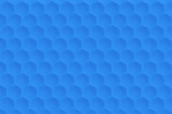 青い抽象的なハニカム形状背景やコピースペースの質感 — ストック写真