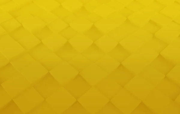 Fondo Abstracto Futurista Amarillo Con Cubos — Foto de Stock