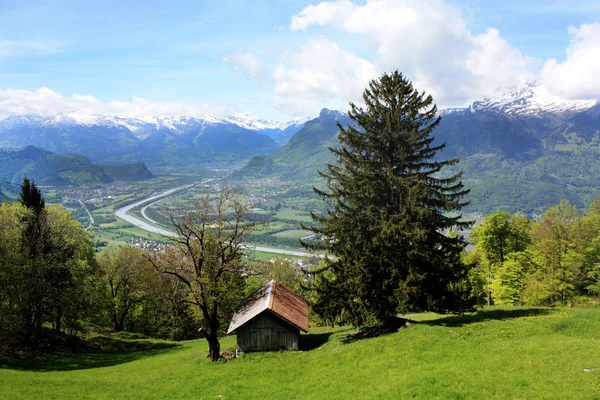 Krajina v Lichtenštejnsku — Stock fotografie