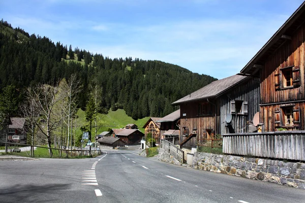 Strada nel villaggio di Lichtenstein — Foto Stock