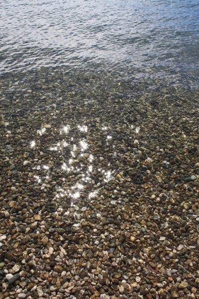 Adriatische Zee Stenen Onder Water Achtergrond — Stockfoto