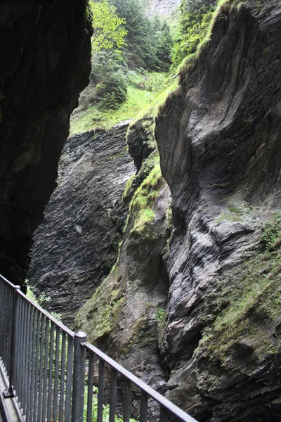 Viamala Gorge Canyon Canton Graubuenden Svájc — Stock Fotó