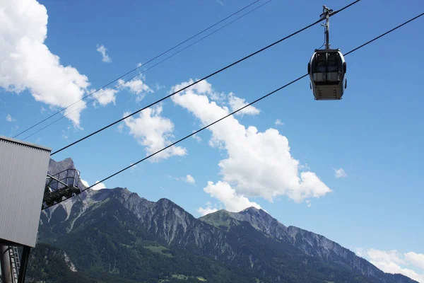 Výtah v Alpách ve Švýcarsku — Stock fotografie