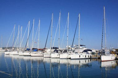 Hırvatistan Zadar limanda.