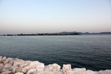 Adriyatik Denizi akşam coastin