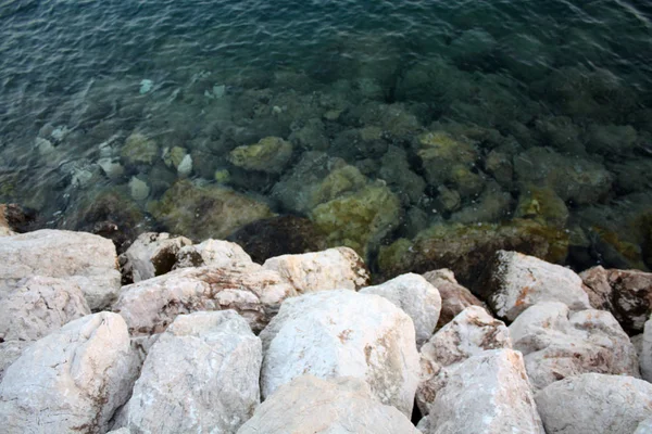 Steine Der Strandküste — Stockfoto